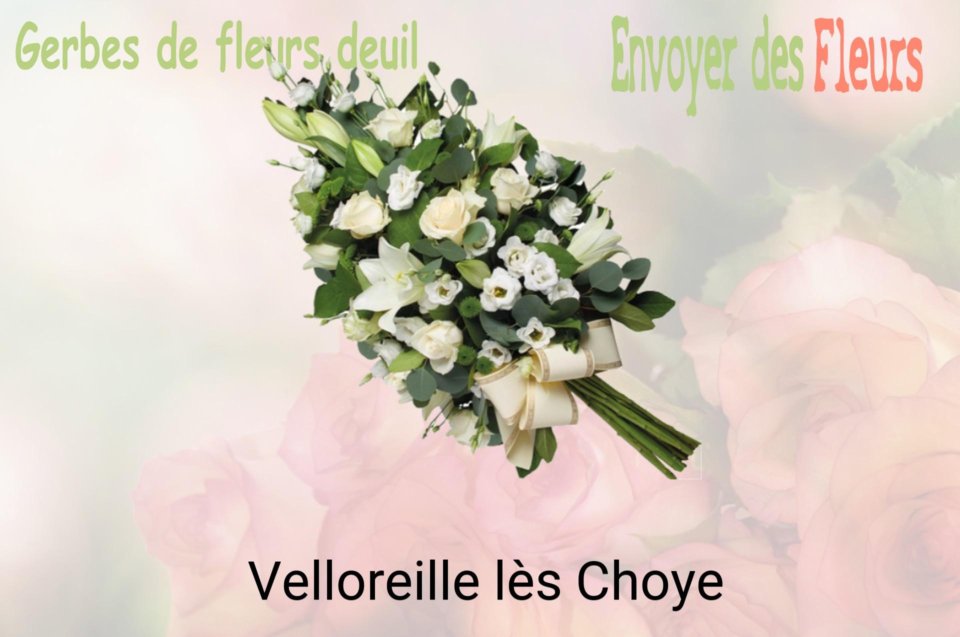 Gerbe de fleurs de deuil livrée à Velloreille-lès-Choye
